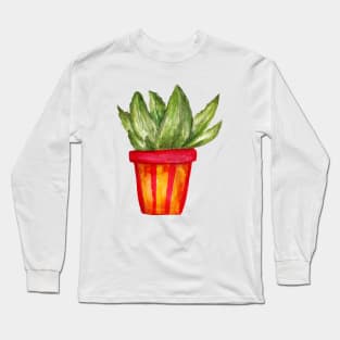 Watercolor cactus Long Sleeve T-Shirt